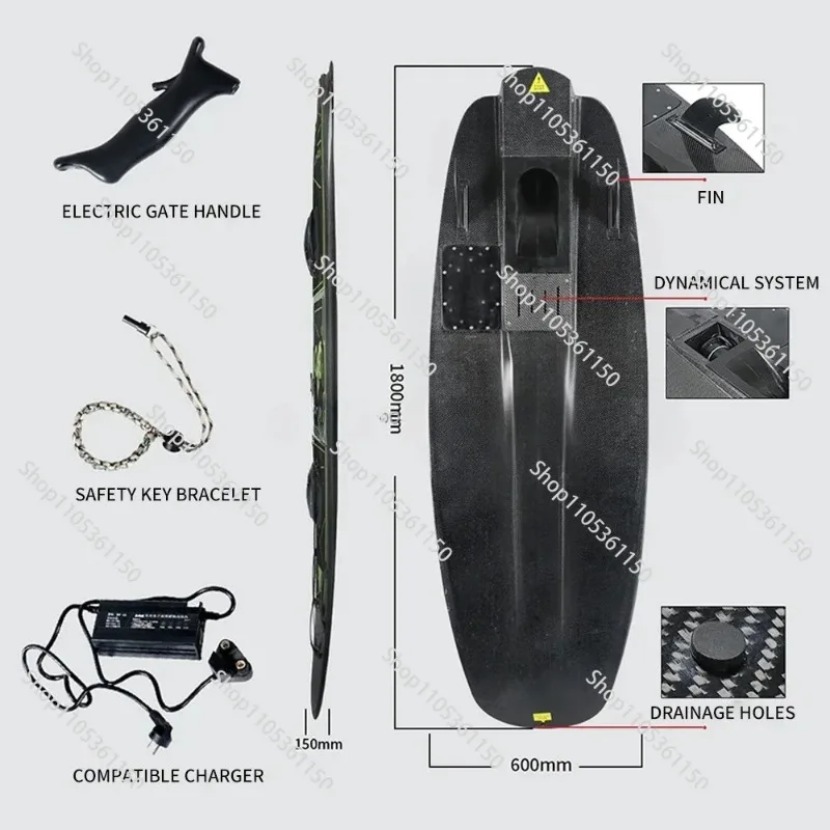 Electric Surfboard Jetboard - لوح تزلج كهربائي سريع بسرعة 50