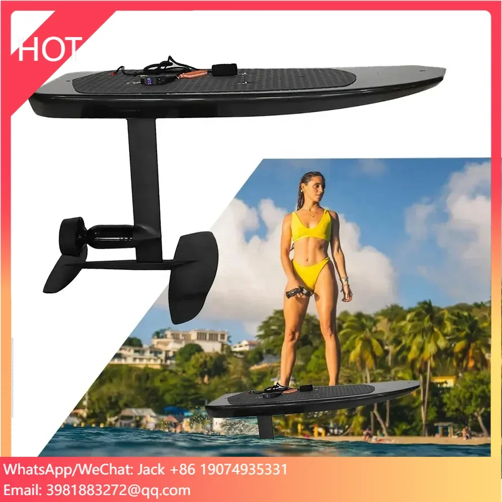 أسود Efoil الكهربائية Hydrofoi - مراجعة Electric Surfboard Jetboard وسعره