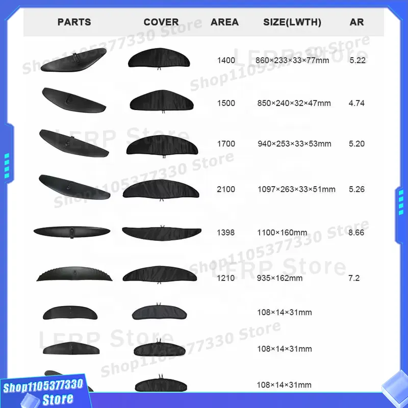 مجموعة هيدروفويل مخصصة من أليا - مراجعة Hydrofoil Wing Set Carbon Fiber وسعره