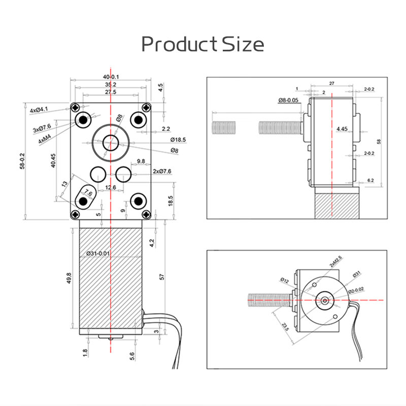 دودة والعتاد تخفيض تيار مستمر  - مراجعة Electric Jet Board Motor وسعره