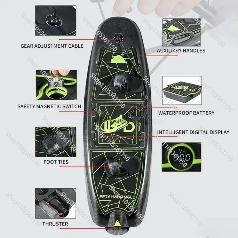 لوح تزلج كهربائي سريع بسرعة 50 - مراجعة Electric Surfboard Jetboard وسعره