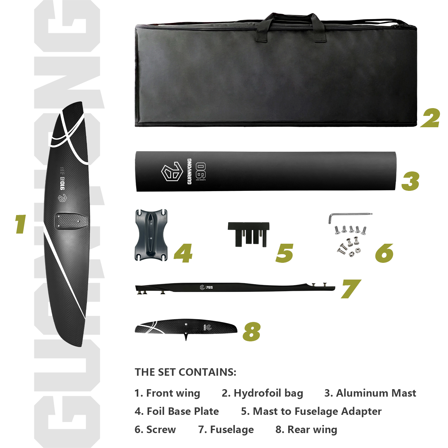 لوح ركوب الأمواج GY 910 من الأ - مراجعة Efoil Board Foil Wing Carbon وسعره