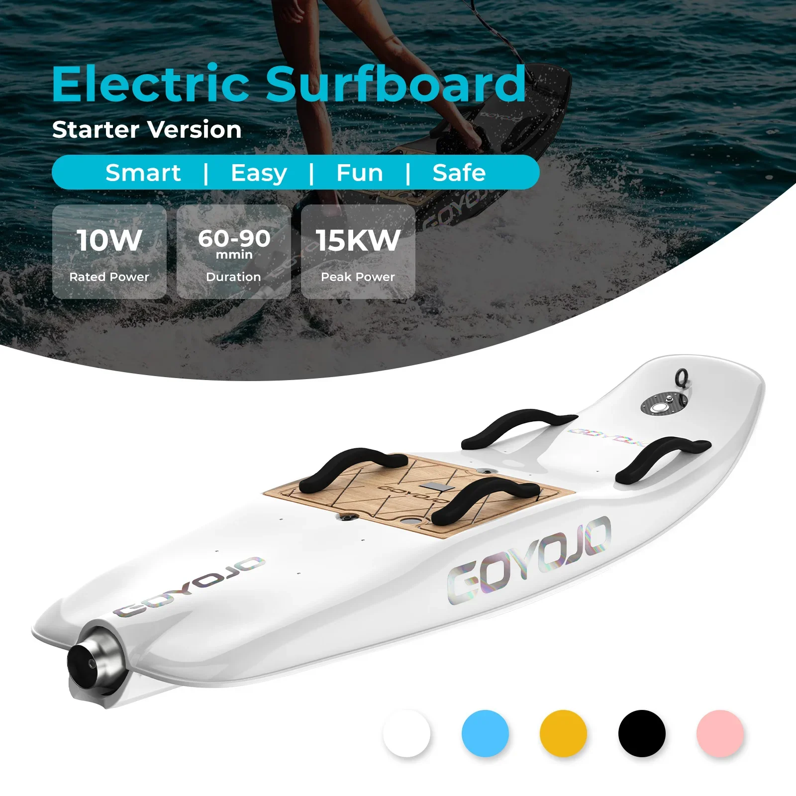 لوح ركوب الأمواج الكهربائي GOY - مراجعة Electric Surfboard Jetboard وسعره